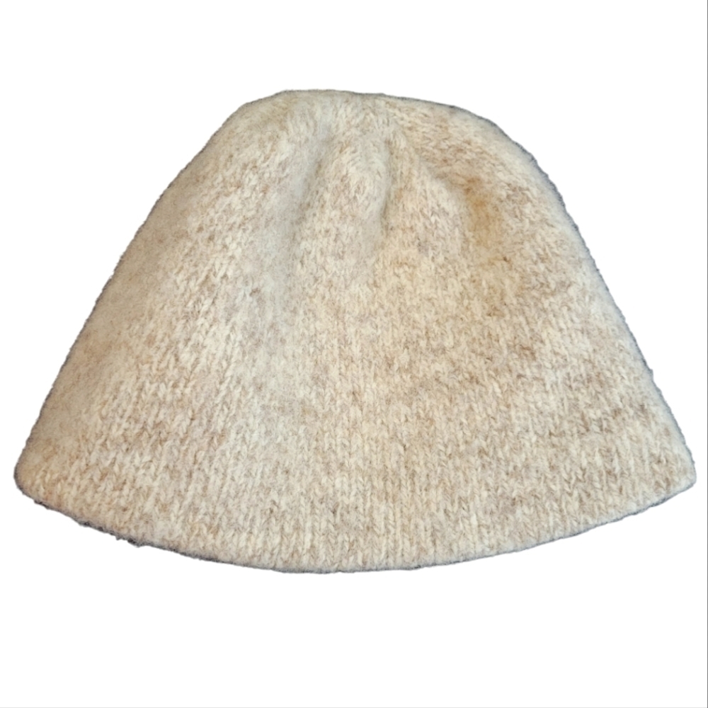 VINTAGE Wool Beanie in Tan